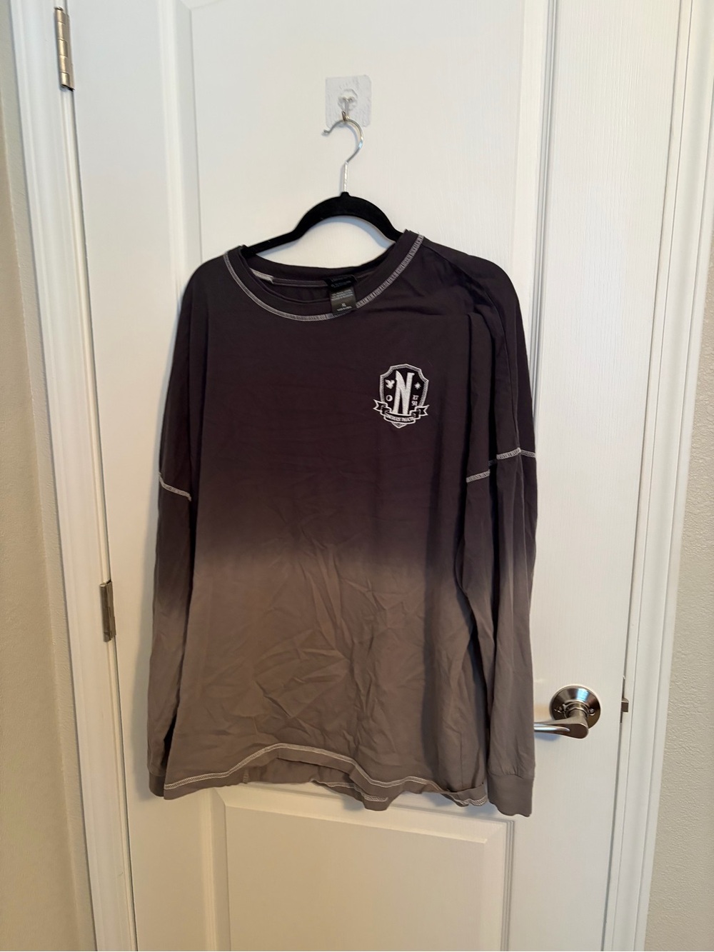 Women’s “Wednesday show” Ombre Long Sleeve Shirt - Gray